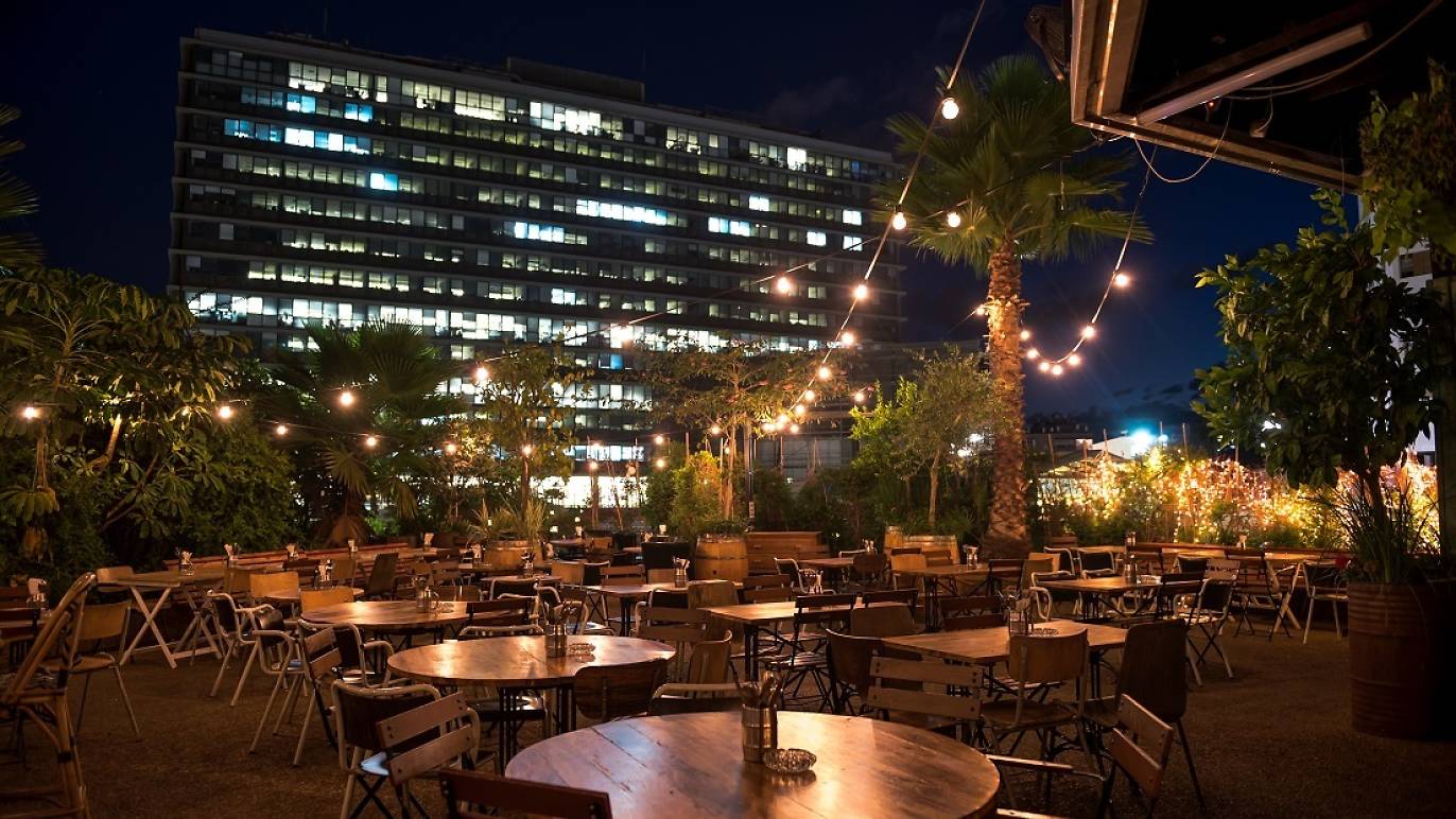 Rooftop bars in Tel Aviv with cocktails and a view