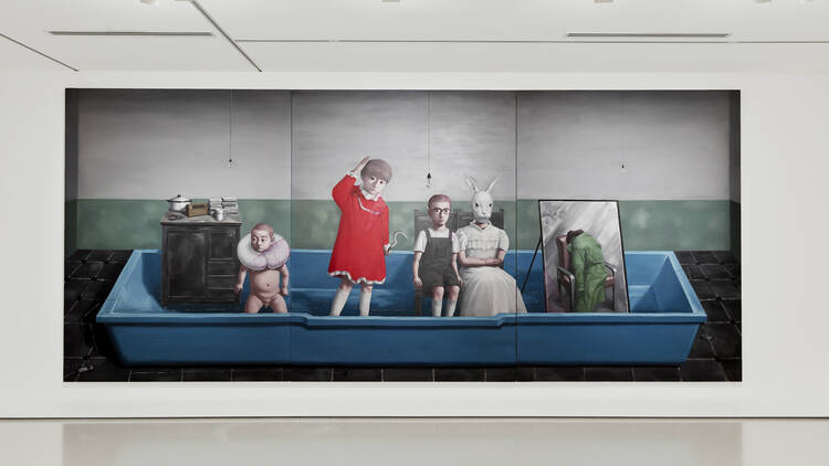 Installation view of A Fairy Tale in Red Times: Works from the White Rabbit Collection. Photograph: Tom Ross.