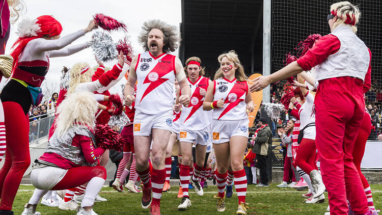 Teams coming in at the Reclink Community Cup