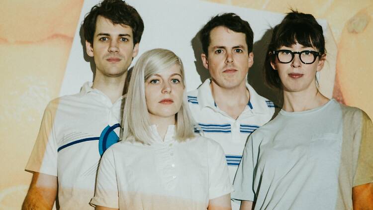 Canadian pop band Alvvays members standing together