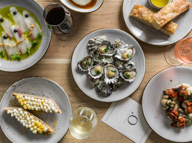 Osteria Coogee oysters and crudo spread Osteria Coogee oysters and crudo spread