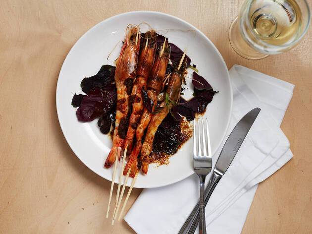 Prawns on skewers at Forty Licks Prawns on skewers at Forty Licks