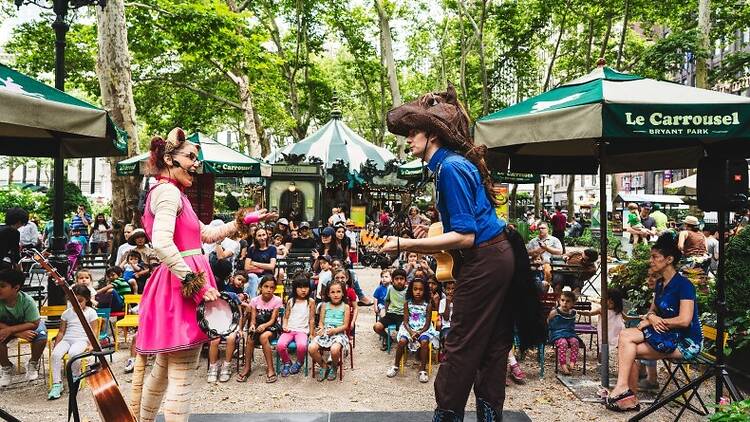 Free Bryant Park activities for kids