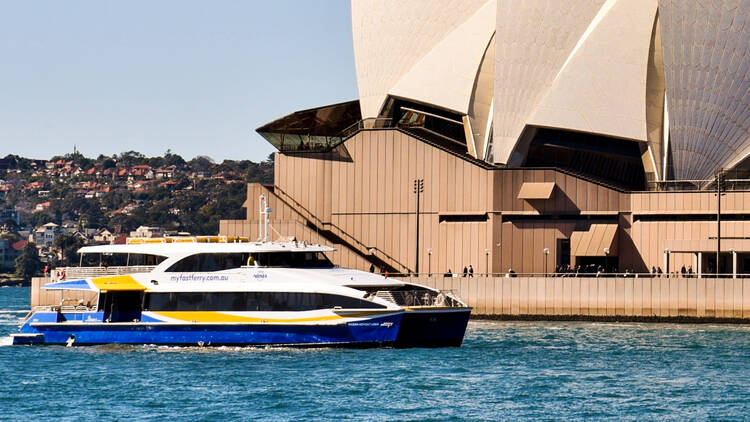 Onboard the Manly Fast Ferry