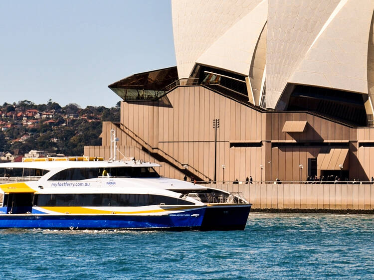 Onboard the Manly Fast Ferry