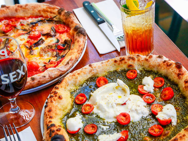 a25 pizza a25 pizza with red wine