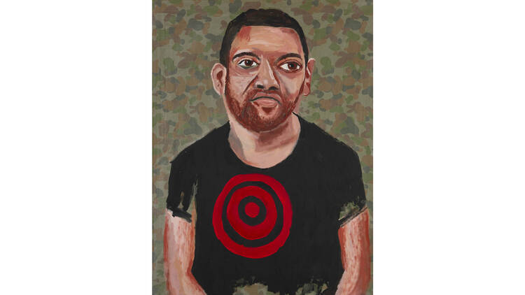 Vincent Namatjira, 'Art is our weapon – portrait of Tony Albert'