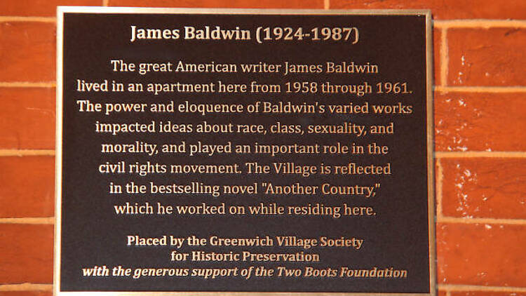 James Baldwin Historic Plaque