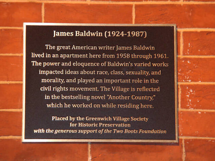 James Baldwin Historic Plaque