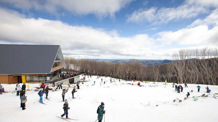 Skiing at Lake Mountain