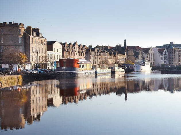 Leith in Edinburgh A waterside view in Leith in Edinburgh