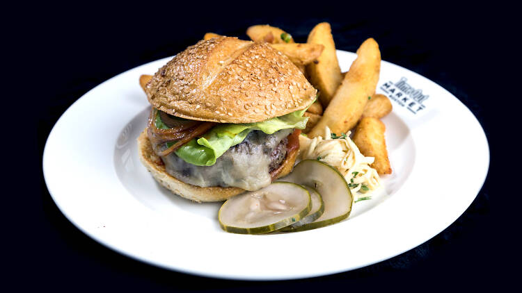 Burgers and chili fries at Craigie Burger