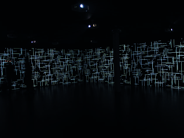 La lluvia de Magdalena Fernández Instalación La lluvia de Magdalena Fernández en el Museo de Arte Carrillo Gil
