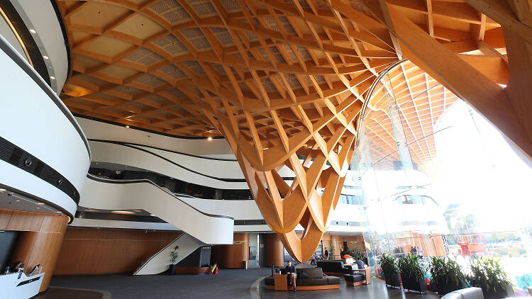 Interior of Bunjil Place Library