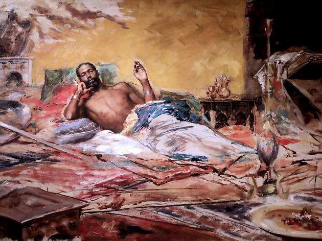 Repòs del guerrer, Antoni Fabrés, 1878 Repòs del guerrer, Antoni Fabrés, 1878