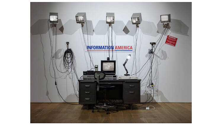 Julia Scher, Information America, 1995