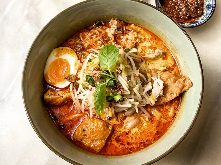 Get a steaming bowl of laksa (no matter the weather)