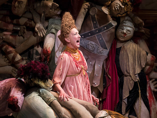 Julie White in Gary: A Sequel to Titus Andronicus Caption: Julie White in Gary: A Sequel to Titus Andronicus Credit: Julie White in Gary: A Sequel to Titus Andronicus Caption: Julie White in Gary: A Sequel to Titus Andronicus Credit: