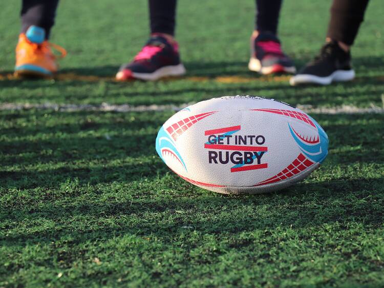 Rugby ball - stock photo