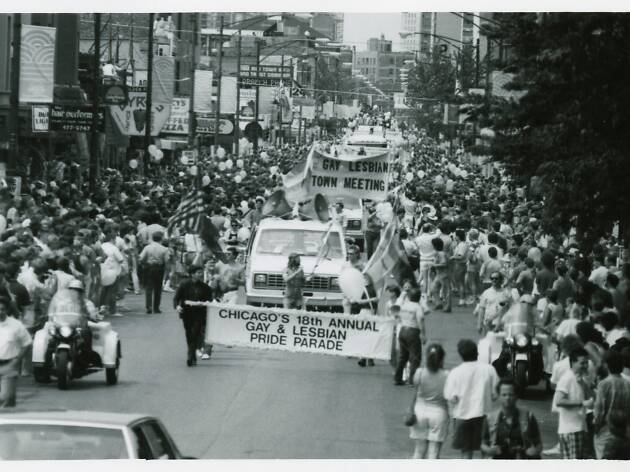 Banner at the 1987 Gay and Lesbian Pride Parade