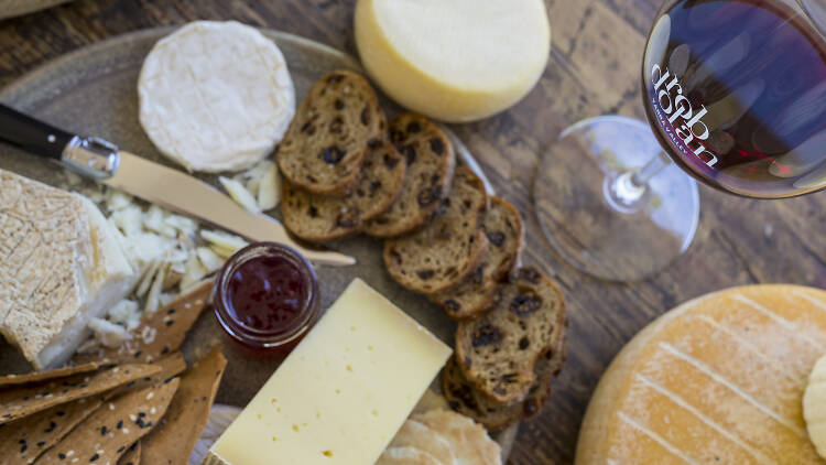 Rob Dolan Wines cheese platter