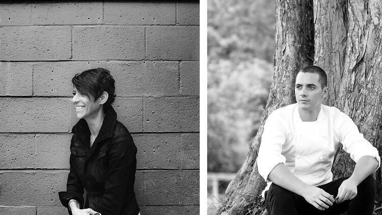 Chefs Dominique Crenn and Julien Royer