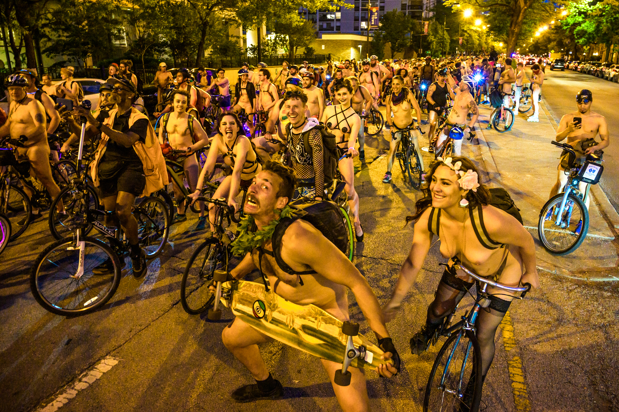 Take A Look At Photos From World Naked Bike Ride Chicago 2019