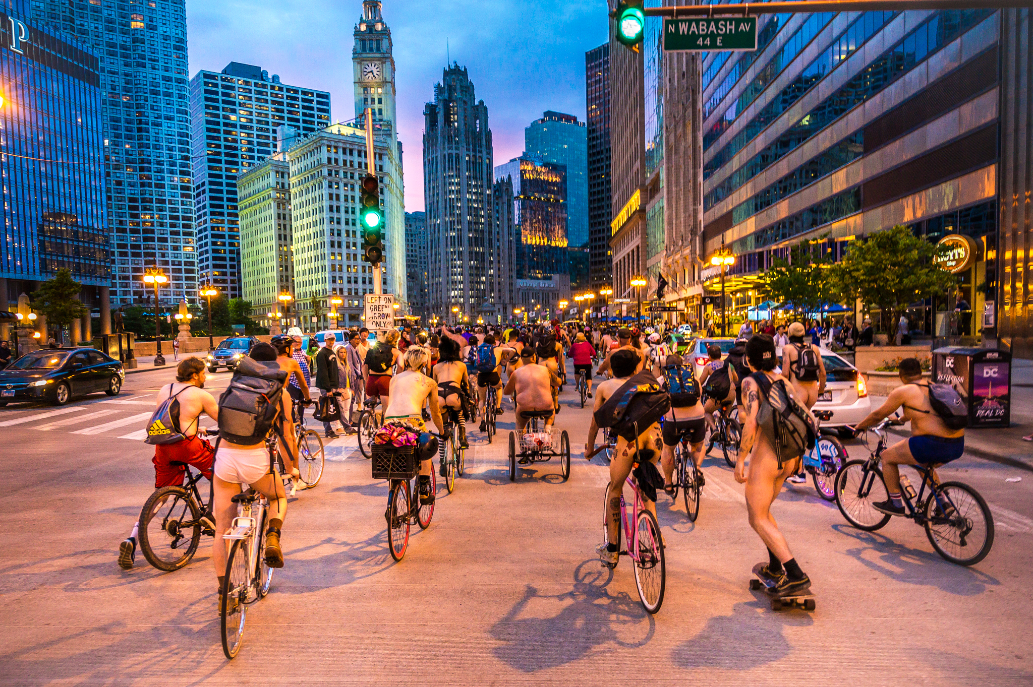 Take A Look At Photos From World Naked Bike Ride Chicago