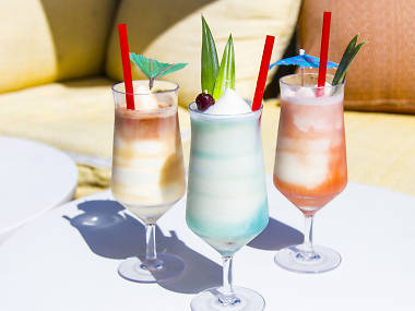 Best summer frozen drinks in Los Angeles at rooftop bar NoMad Hotel in Downtown Los Angeles