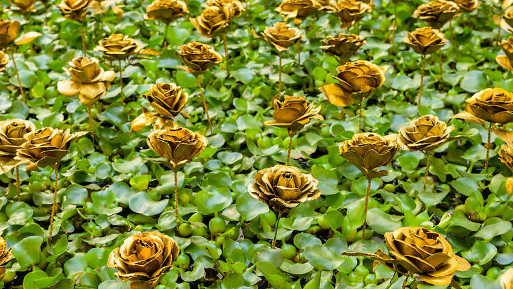 Eceng Gondok Berbungan Emas (Water Hyacinth with a Golden Rose) by Siti Adiyati, Awakenings