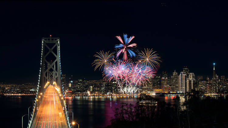 Fourth of July fireworks San Francisco 