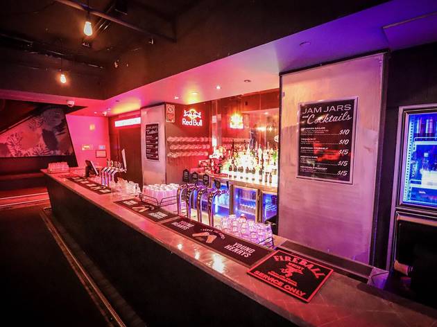 The Vault Bar A backlit bar
