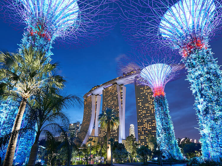 marina bay sands, gardens by the bay