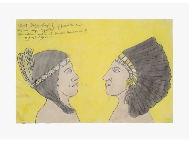 Joseph Elmer Yoakum, Chieff Gray Eagle Squaw wife Ogalla of Jicarilla Tribe Reservation of Concord New Hampshire, n.d. Joseph Elmer Yoakum, Chieff Gray Eagle Squaw wife Ogalla of Jicarilla Tribe Reservation of Concord New Hampshire, n.d.