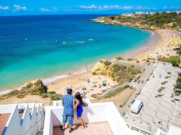Praia da Oura praias no Algarve