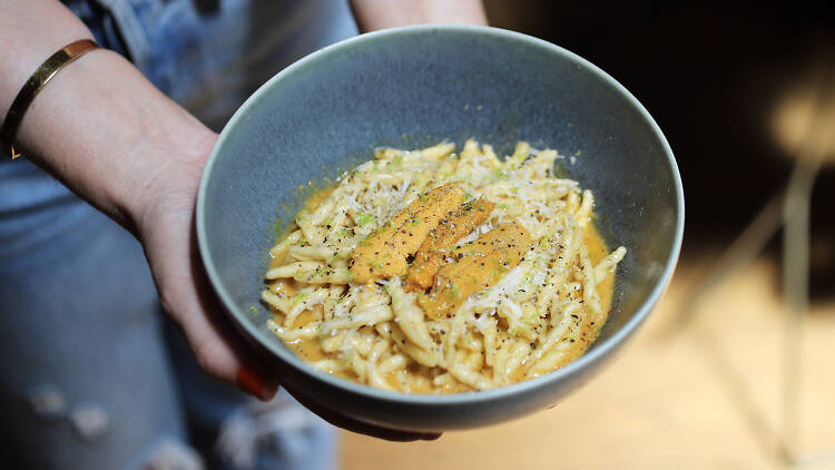 Atrium uni cacio e pepe pasta Los Feliz Los Angeles