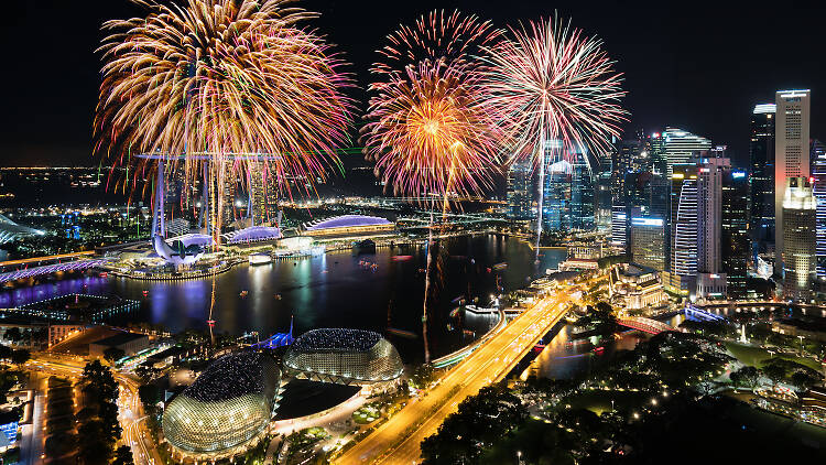 The best places to catch fireworks for free on National Day in Singapore