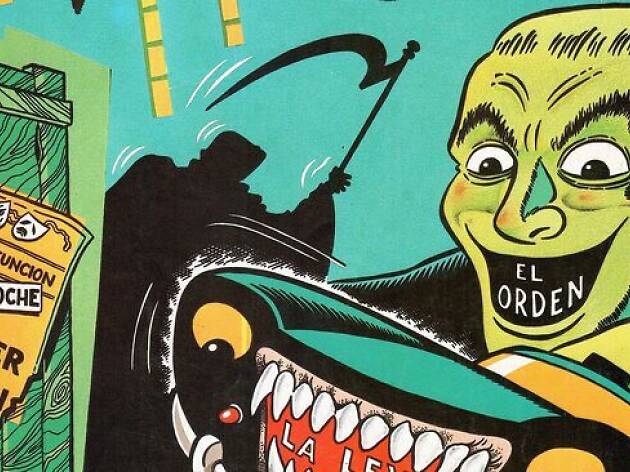 Disseny a partir d’un detall de la il·lustració de Martí Riera per a la coberta d’El Víbora, núm. 35, Ediciones La Cúpula Disseny a partir d’un detall de la il·lustració de Martí Riera per a la coberta d’El Víbora, núm. 35, Ediciones La Cúpula