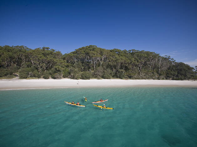 Kayaking at Murrays Beach at Booderee National Park, Jervis Bay Kayaking, Booderee National Park