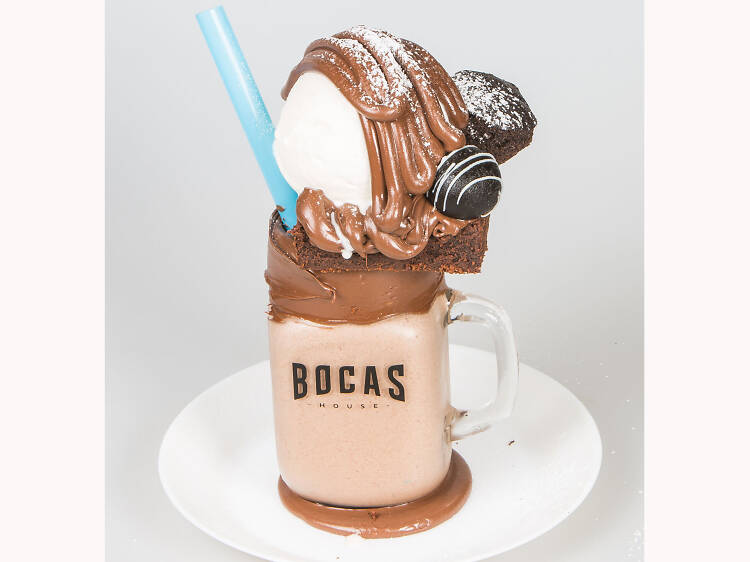 Nutella milkshake at Bocas House