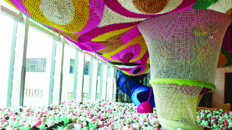 Spend an afternoon in a ball pit 