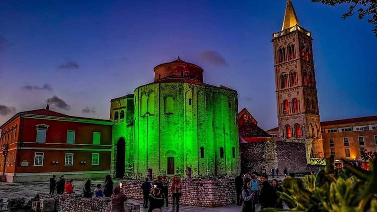 Zadar at night