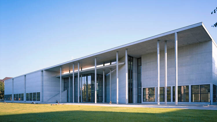 The exterior of the Pinakothek der Moderne art museum