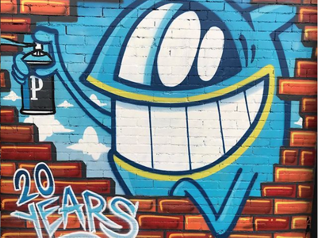 Pez, graffiti art, Smiling with Friends, Pez 20th anniversary Pez, graffiti art, Smiling with Friends, Pez 20th anniversary