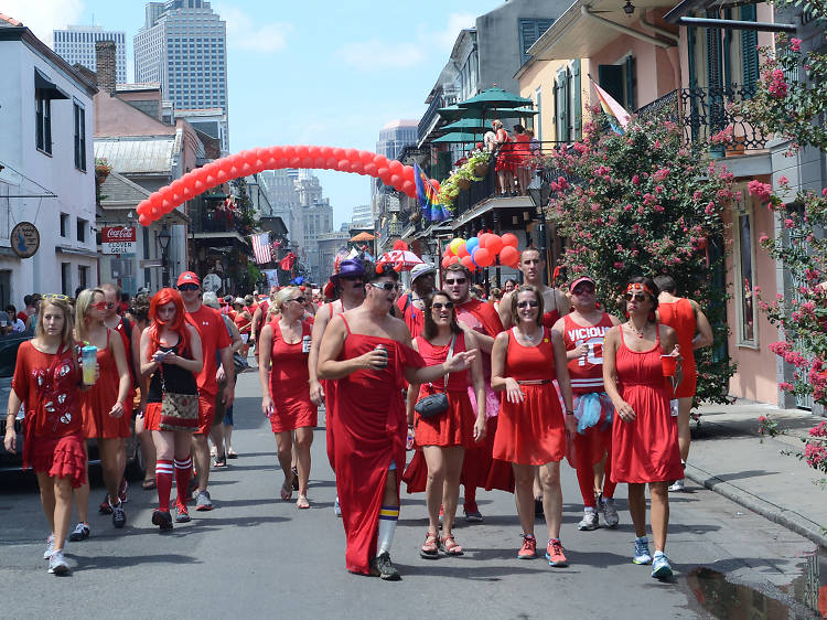 New Orleans Hash House Harriers Red Dress Run