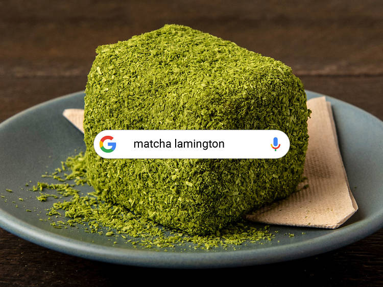 Search: matcha lamington