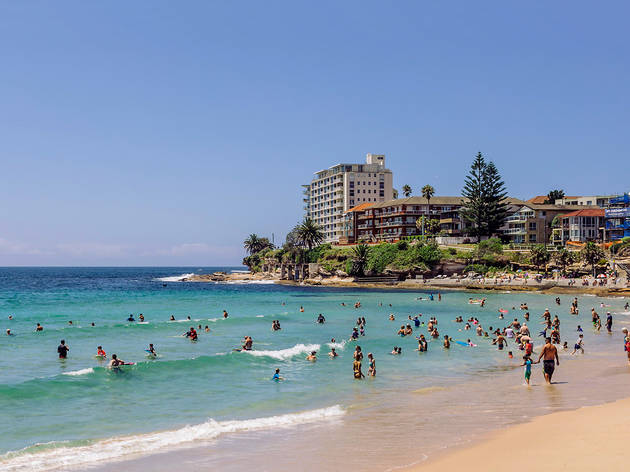 Cronulla Beach People swimming in the water at Cronulla Beach