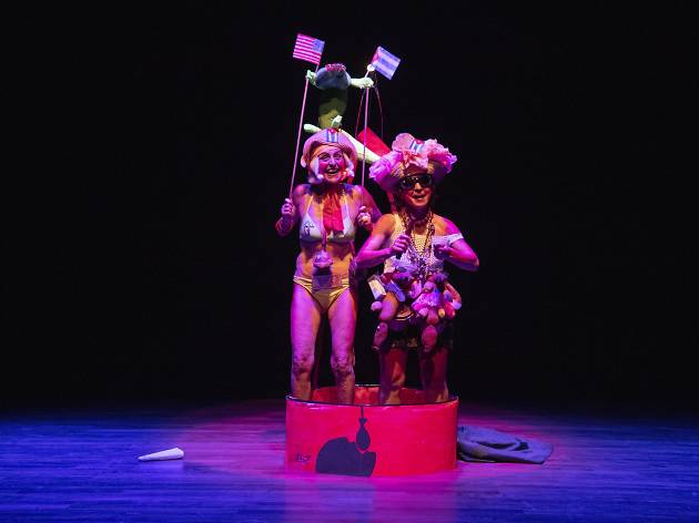 Festival Internacional de Cabaret Ciudad de México. 10 junio 2019.XI Encuentro Hemisférico de Performance y Política."El mundo al revés: humor, ruido y performance". El ciervo encantado (Cuba). Guan melón!!!... Tu melón!!!