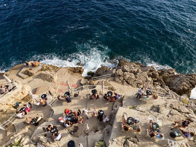 Sink a beer at the cliff bars