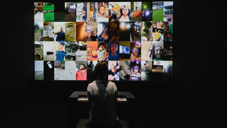 Christian Marclay, The Organ (detail), 2018, installation photograph, Christian Marclay x Snap: Sound Stories at Le Centre d'art La Malmaison, Cannes, © 2019